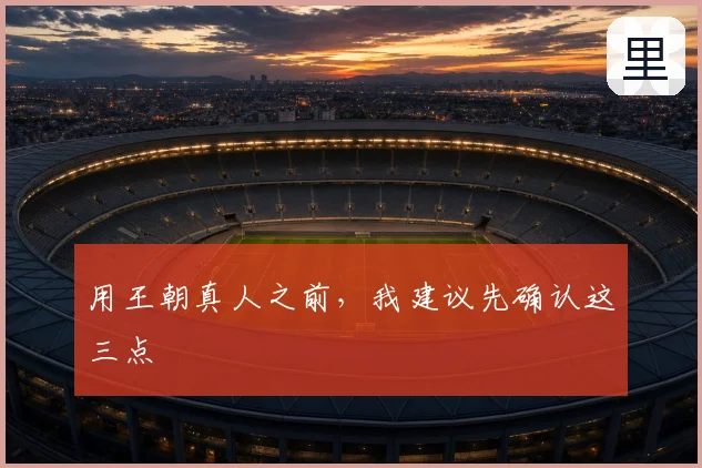 用王朝真人之前，我建议先确认这三点